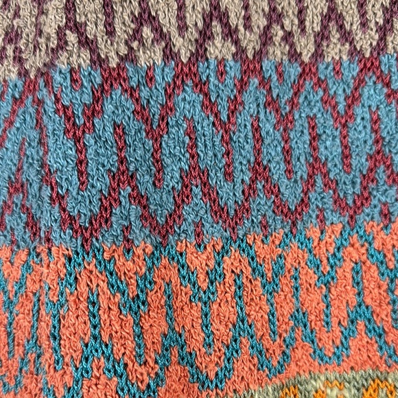 Peruvian Connection Patterned Women's Knit Pima Cotton Skirt Small A-line Flowy - Picture 5 of 9